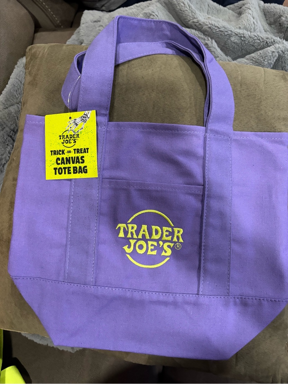 Purple Canvas Tote Bag